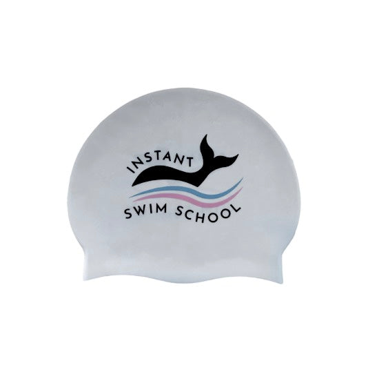 Instant Swim School Cap - White